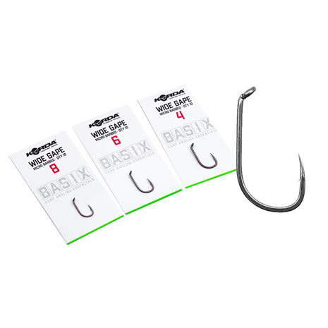 Korda - Haken Basix Wide Gape Micro Barbed - Korda