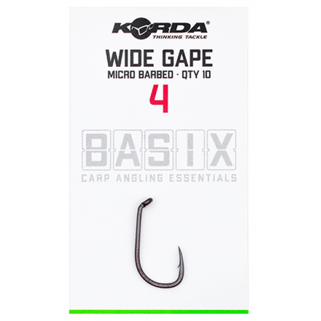 Korda - Haken Basix Wide Gape Micro Barbed - Korda