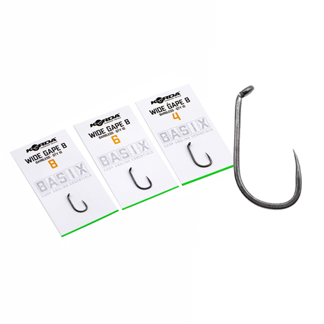 Hame&ccedil;ons Basix Wide Gape Barbless - Korda