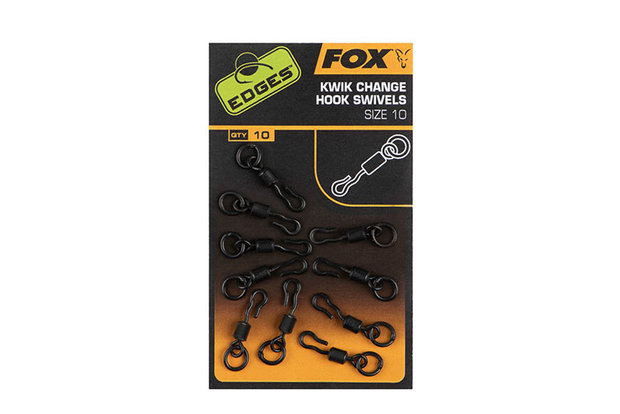 Fox Carp - End Tackle Kwik Change Hook Swivels - Fox Carp