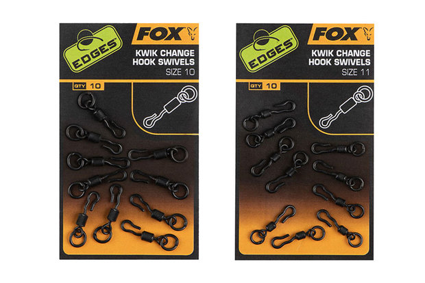 Fox Carp - End Tackle Kwik Change Hook Swivels - Fox Carp