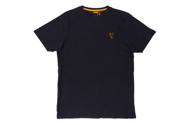 Fox Carp - Fox collection Black / Orange T-shirt - Fox Carp