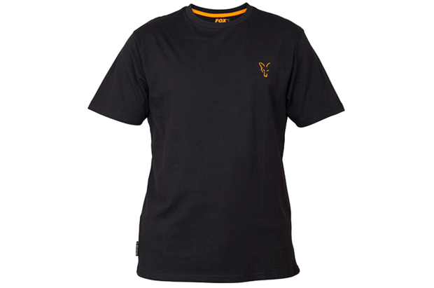 Fox Carp - Fox collection Black / Orange T-shirt - Fox Carp