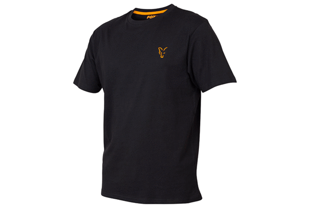 Fox Carp - Fox collection Black / Orange T-shirt - Fox Carp