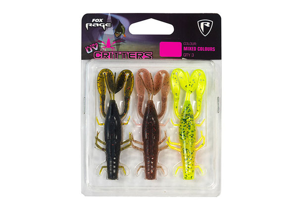 Fox Rage - Shads Critter 7cm / 2.75&quot; mixed colour pack - Fox Rage