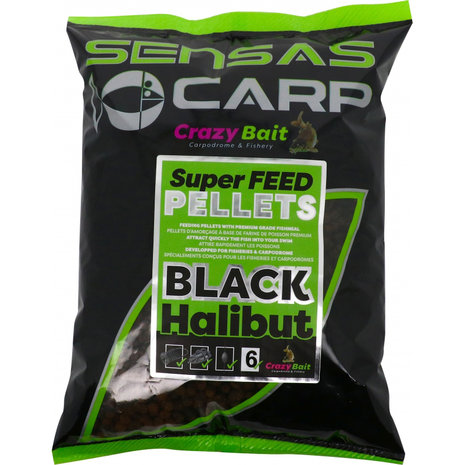 Sensas - Pellets Super Feed Pellets Black Halibut - Sensas