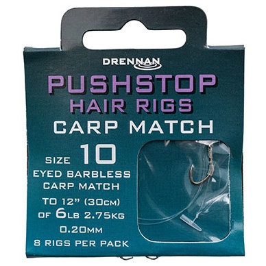 Drennan - Onderlijnen Pushstop Hair RIgs Carp Match - Drennan