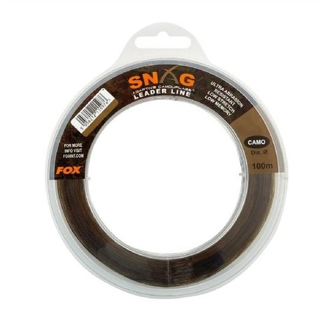 Fox Carp - End Tackle Snag Leader Line Camo 0,47mm - 13,6kg - Fox Carp