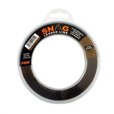 Fox Carp - End Tackle Snag Leader Line Trans Khaki - Fox Carp