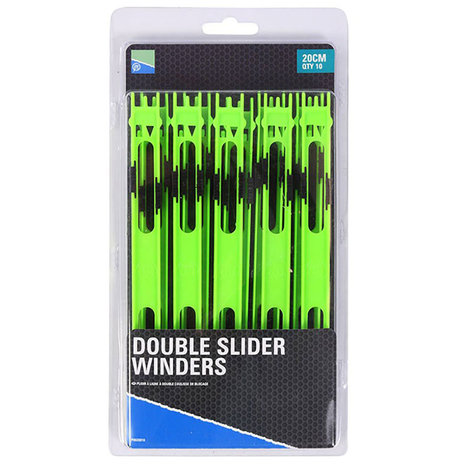 Preston - Double Slider Winders 20cm Green - Preston
