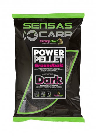 Amorce Power Pellet Groundbait - Dark - Sensas