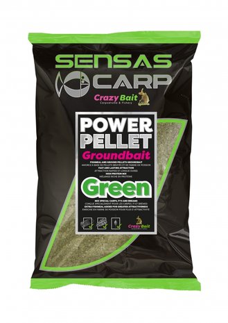 Amorce Power Pellet Groundbait - Green - Sensas