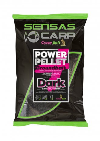 Sensas - Voeder UK Power Pellet Plus Groundbait - Dark- Sensas