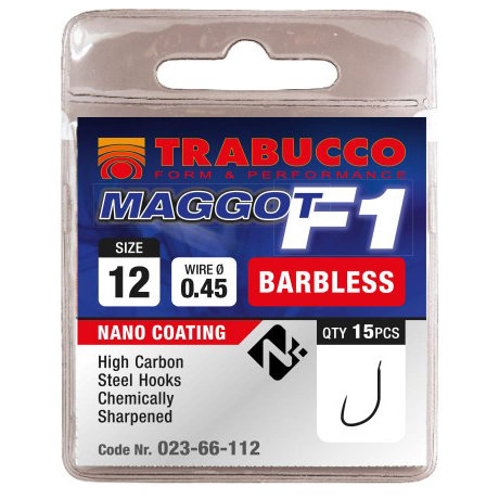Trabucco - Haken Maggot F1 Barbless - Trabucco