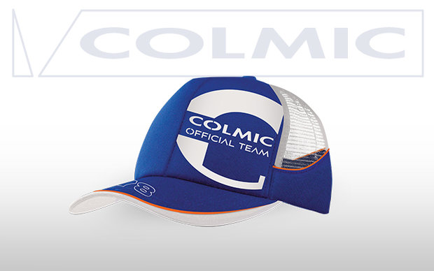 Colmic - Casquette Cappello Blu + Rete (Orange series) - Colmic