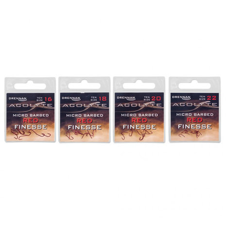 Drennan - Haken Acolyte Micro Red Finesse Micro Barbed - Drennan