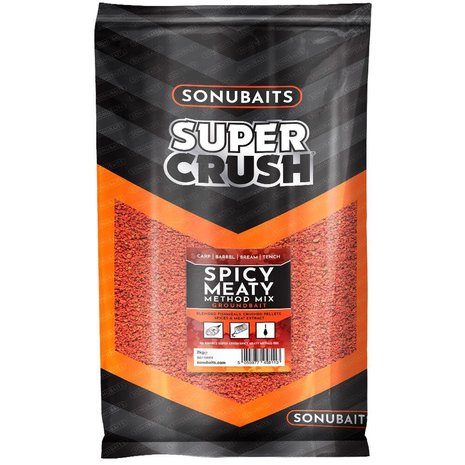 Sonubaits - Voeder Supercrush Spicy Meaty Method Mix Groundbait - Sonubaits