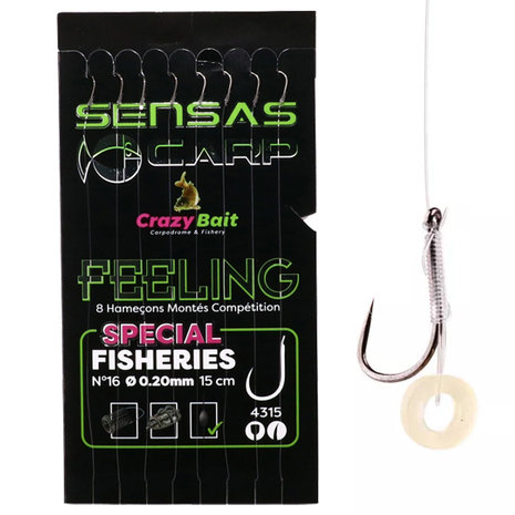 Sensas - Onderlijn Crazy Bait  Carp Feeling Band Special Fisheries 4015 - 15cm - Sensas