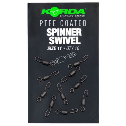 Korda - End Tackle Spinner Swivel PTFE coated size 11 - Korda