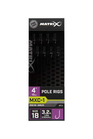 Matrix - Hame&ccedil;on montes MXC-1 Barbless 10cm Pole Rigs - Matrix