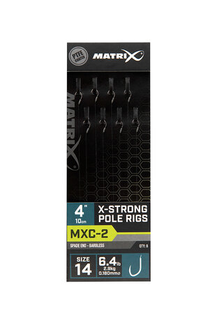 Matrix - Hame&ccedil;on montes MXC-2 Barbless 10cm X-Strong Pole Rigs - Matrix