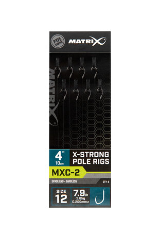 Matrix - Onderlijn MXC-2 Barbless 10cm X-Strong Pole Rigs - Matrix