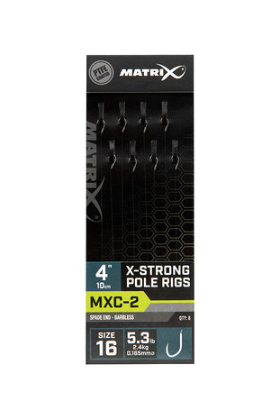 Matrix - Hame&ccedil;on montes MXC-2 Barbless 10cm X-Strong Pole Rigs - Matrix