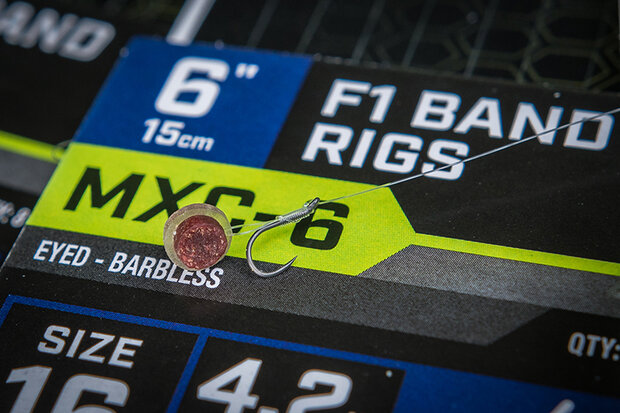 Matrix - Onderlijn MXC-6 Barbless 15cm F1 Band - Matrix