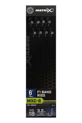 Matrix - Onderlijn MXC-6 Barbless 15cm F1 Band - Matrix