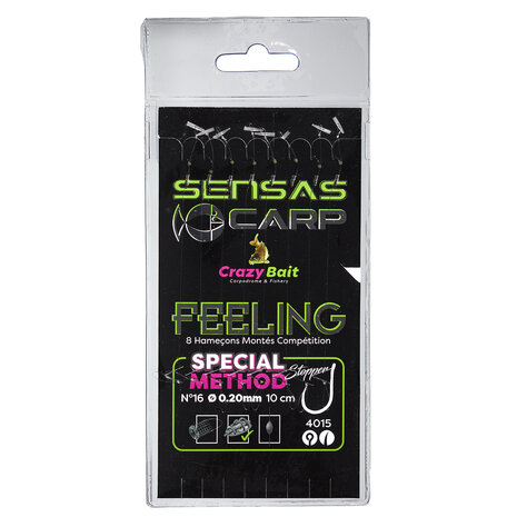 Sensas - Onderlijn Crazy Bait  Carp Feeling Method Stop 4015 - 10cm - Sensas