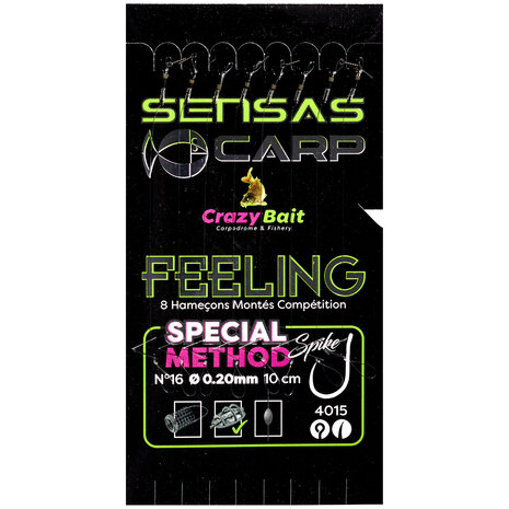 Sensas - Onderlijn Crazy Bait  Carp Feeling Spike Special Method Spike 4015 - 10cm - Sensas