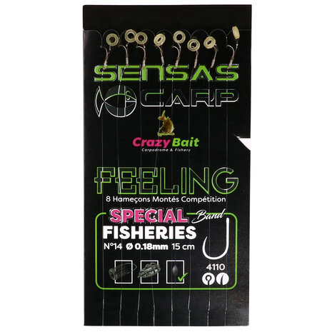 Sensas - Onderlijn Crazy Bait Carp Feeling 4110 - 15cm - Sensas