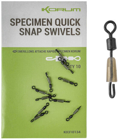 Korum - Specimen Quick Snap Swivels - Korum