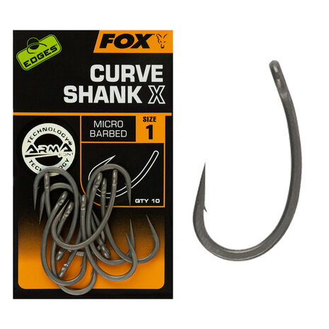 Hame&ccedil;ons Edges Curve Shank X - Fox Carp