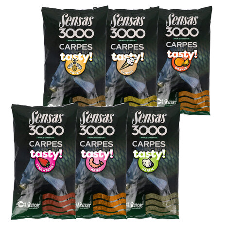 Sensas - Amorce 3000 Carp Tasty 1kg - Sensas3000 Carpix Tasty 1kg - Sensas