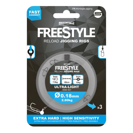 SPRO - Onderlijn Freestyle Reload Jig Rig - 68cm - SPRO