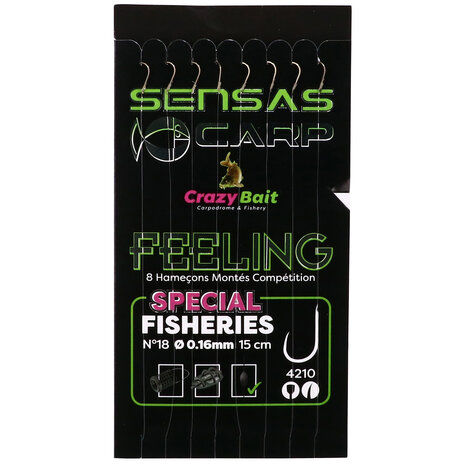 Sensas - Onderlijn Crazy Bait Carp Feeling Special Fisheries 4210 - 15cm - Sensas