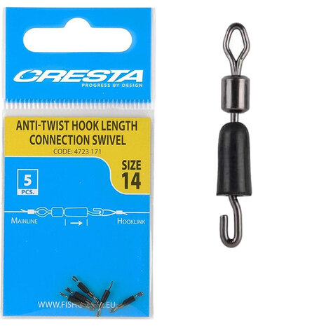 Cresta - Anti Twist Hook Lenght Connection Swivel - Cresta