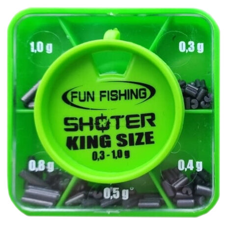 Fun Fishing - Plombs Shoter King Size Box - MIXED - Fun Fishing