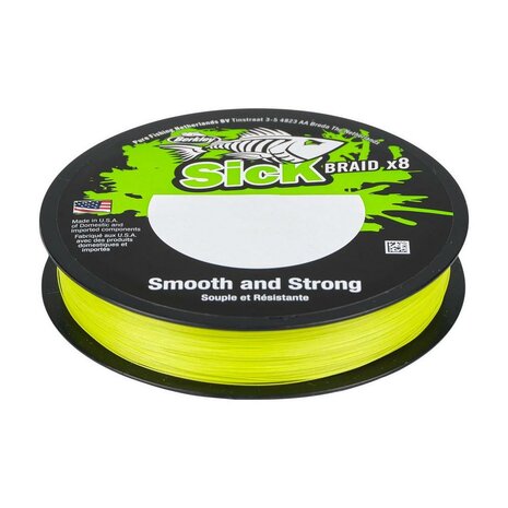 Berkley - Fil tress&eacute; Sick Braid Flame Green - 150m - Berkley