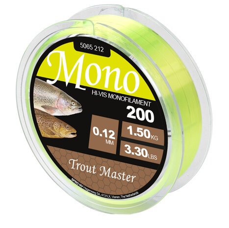 Trout Master - Lijn Nylon Hi-Vis mono 200m - SPRO