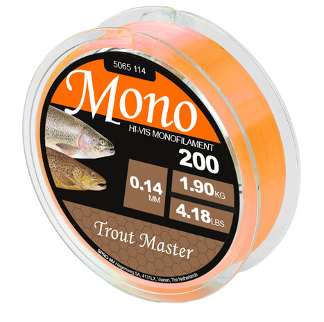Trout Master - Lijn Nylon Hi-Vis mono 200m - SPRO