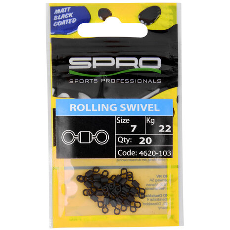 SPRO - Matte Black Rolling Swivel - SPRO