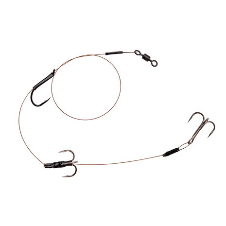 SPRO - Heavy Duty Baitfish Rig 7x7 Wire  2 x Treble - SPRO