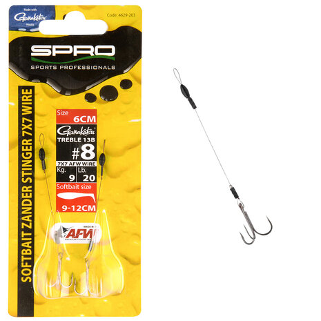 SPRO - Softbait Zander Stinger 7x7 Wire - SPRO