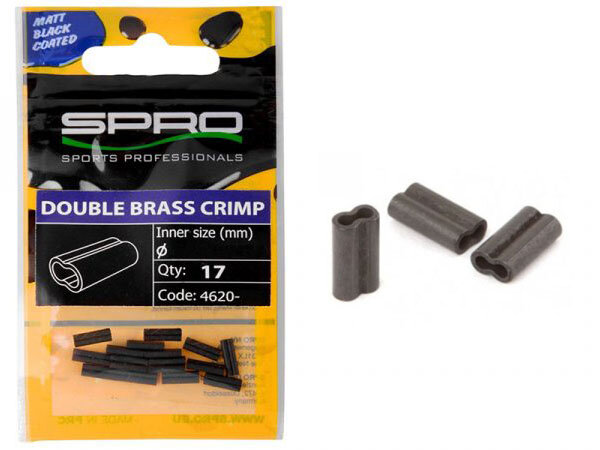 SPRO - Matte Black Double Brass Crimp - SPRO