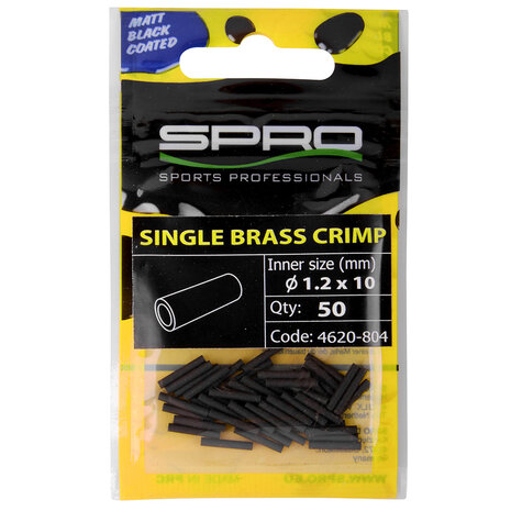 SPRO - Matte Black Single Brass Crimp - SPRO