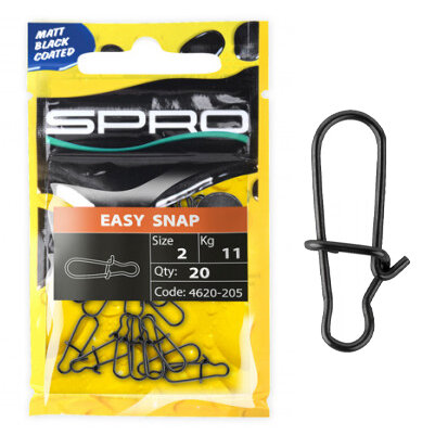 SPRO - Matte Black Easy Snap - SPRO