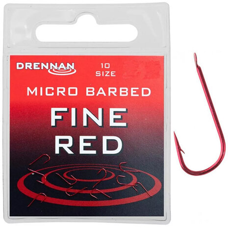 Drennan - Haken Fine Red Micro Barbed - Drennan