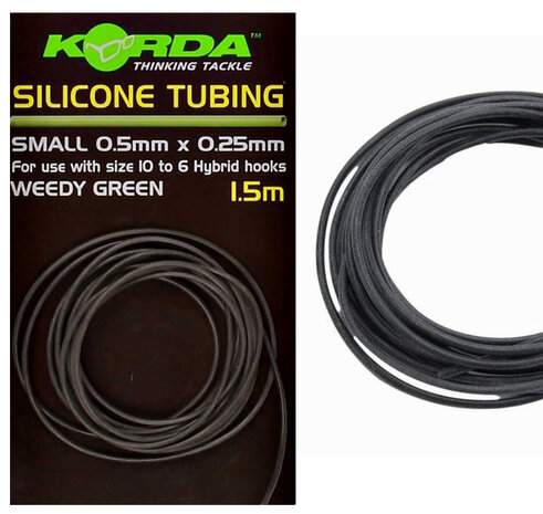 Korda - End Tackle Silicone Tubing Weedy Green 1,50m - Korda